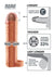 Fantasy X-Tensions Perfect 1in Extension Sleeve with Ball Strap - Vanilla - 7in