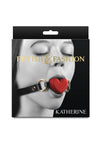 Fashion and Fetish Katherine Silicone Ball Gag - Black/Red
