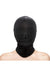 Fetish and Fashion Zippered Mouth Hood - Black - One Size