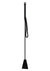 Fetish Play Riding Crop Vegan Leather - Black