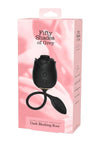 Fifty Shades Of Grey Dark Blushing Rose Rechargeable Silicone Clitoral Stimulator - Black