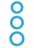 Firefly Halo Small Silicone Cock Ring - Blue/Glow In The Dark - Small