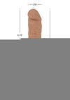 Fleshstixxx Dual Density Silicone Bendable Dong with Balls