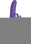 Fluttering Butterfly Silicone Rabbit Vibrator - Purple