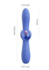 Fortexa Kinky Finger Flapping Rechargeable Silicone Clit and G-Spot Vibrator with App Control