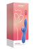 Fortexa Kinky Finger Flapping Rechargeable Silicone Clit and G-Spot Vibrator with App Control - Blue/Pink