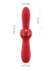 Fortexa Kinky Finger Flapping Rechargeable Silicone Clit and G-Spot Vibrator with App Control