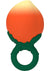 Fruity Booty Peach Fuzz Mini Vibrator - Green/Orange