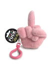 Fucks to Give Twirly Bird Plushy Keychain Charm - Pink