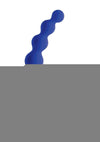 Gender X Beaded Pleasure Rechargeable Silicone Probe with Remote Control - Blue