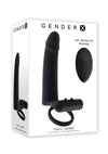 Gender X Full Swing Rechargeable Silicone Panty Vibe with Remote Control - Black