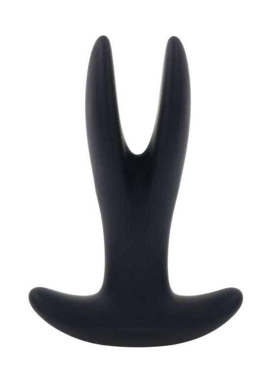 Gender X Spread The Love Rechargeable Silicone Vibrating Anal Plug with Remote Control - Black
