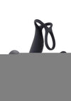 Gender X The Wrangler Rechargeable Silicone Triple Stimulating Anal Vibrator with Remote - Black
