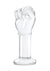 Glas Fist Glass Butt Plug - Clear - 5in