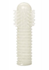 Glow In The Dark Reversible Penis Sleeve - Clear/Glow In The Dark
