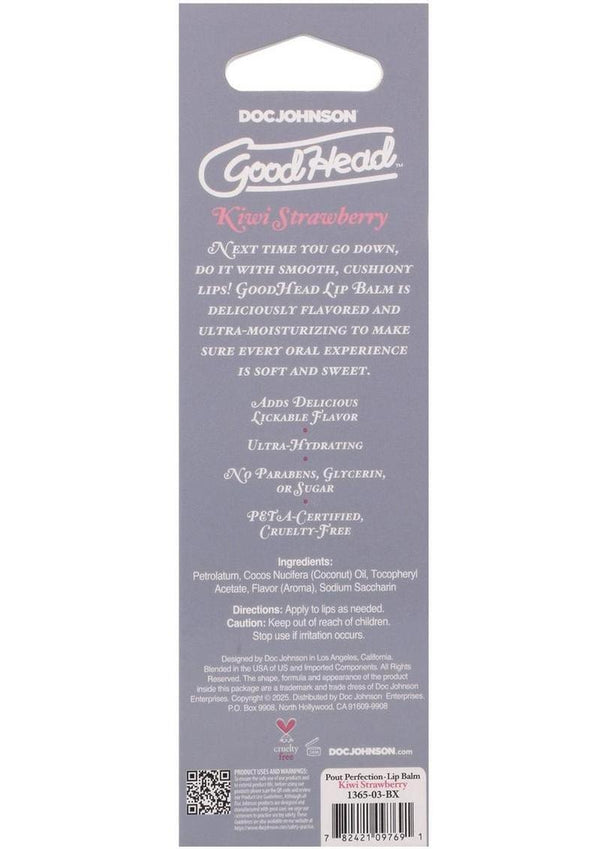 Goodhead Pout Perfection Lip Balm .50oz - Kiwi Strawberry