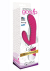 Gossip Celia 20x Ribbed Silicone Rabbit Vibrator - Pink