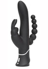 Happy Rabbit Triple Curve Silicone Rabbit Vibrator - Black