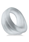 Hunkyjunk Expander Slimmer Scoop Style Silicone Cockring - Clear Steam - Clear