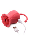 Inmi Bloomgasm Royalty Rose Rechargeable Silicone Textured Suction Clitoral Stimulator