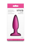 Inya Swirl Rechargeable Silicone Ribbed Anal Plug