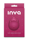 Inya The Vibrating Rose Rechargeable Silicone Clitoral Stimulator - Red