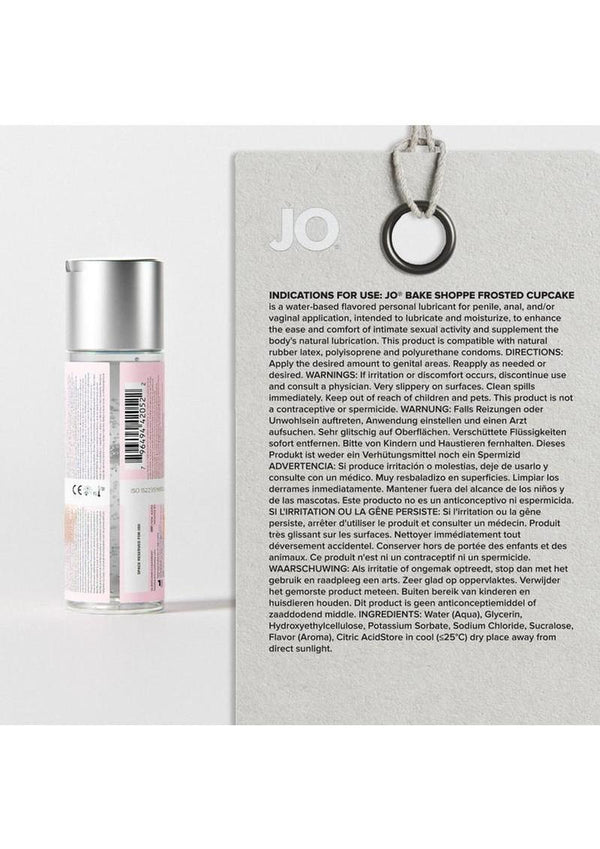 JO Bake Shoppe Flavored Lubricant Frosted Cupcake - 2oz