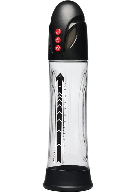 Jock Power Up Automatic Waterproof Rechargeable Penis Pump - Black