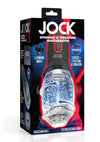 Jock Spinning and Vibrating Rechargeable Masturbator - Black/Clear