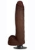 Jock Vibrating Dildo with Balls - Chocolate - 11in