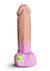 K Pop Taeon Glow In The Dark Silicone Dildo with Balls - Vanilla