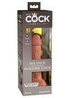 King Cock Elite Dual Density Silicone Dildo - Caramel - 6in