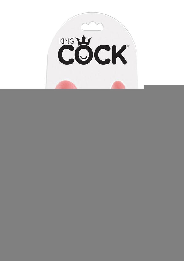 King Cock U-Shaped Large Double Trouble Dildo - Flesh/Vanilla - Large