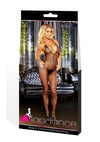 Lapdance Lingerie Deep V Crotchless Bodystocking - Os - Black