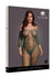 Le Desir Lace Long Sleeved Bodystocking - Green - Queen