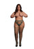 Le Desir Shredded Suspender Pantyhose - Green - Queen