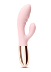 Le Wand Blend Rechargeable Siliconel Rabbit Vibrator - Rose Gold