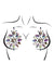 Leg Avenue Cressida Nipple Jewels Stickers (2 Packets - Multicolor