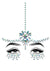 Leg Avenue Karma Face Jewels Sticker - Clear