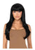 Leg Avenue Long Straight Bang Wig - Black - 25in