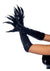 Leg Avenue Vinyl Claw Gloves - Black - Large