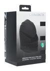 Levelz Adjustable Vibrating Silicone Rechargeable Penis Head Stimulator - Black