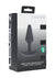 Levelz Classic Vibrating Silicone Rechargeable Anal Plug - Black - Small