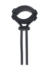 Levelz Detachable Wide Adjustable Silicone Lasso Cock Ring - Black - 5mm