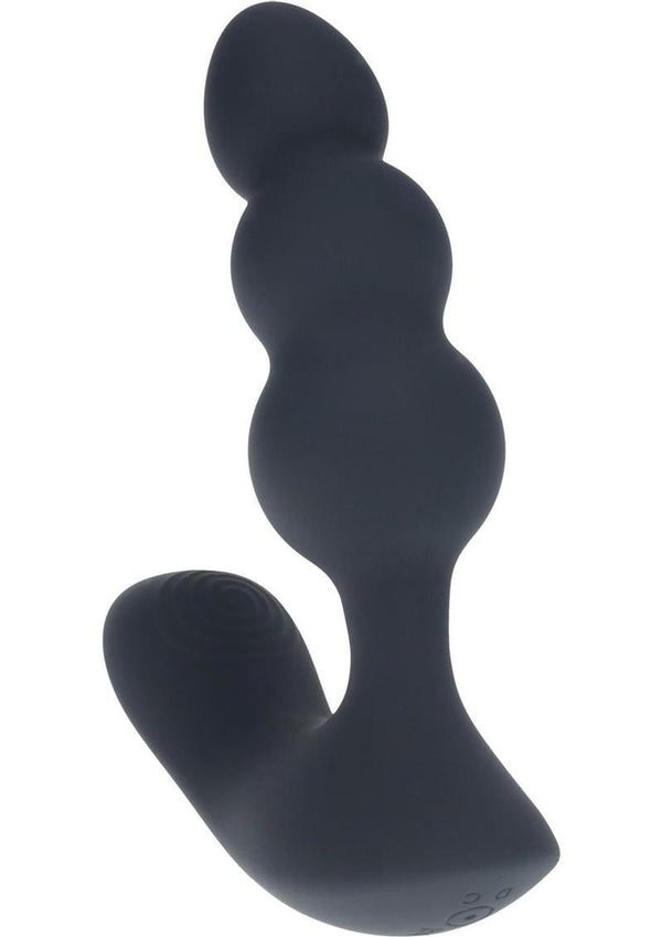 Levelz Dual Motor Beaded Vibrating Liquid Silicone Rechargeable Prostate Stimulator with Remote Control