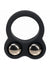 Levelz Liquid Silicone Double Weighted Ball Cock Ring - Black