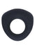 Levelz Sealed Liquid Silicone Rechargeable Vibrating Cock Ring - Black
