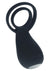 Levelz Vibrating Silicone Rechargeable Cock and Ball Ring with Paw Stimulator - Black