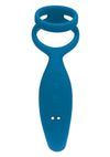 Levelz Vibrating Silicone Rechargeable Prostate Stimulator with Cock and Ball Ring - Teal