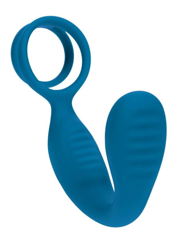 Levelz Vibrating Silicone Rechargeable Prostate Stimulator with Cock and Ball Ring